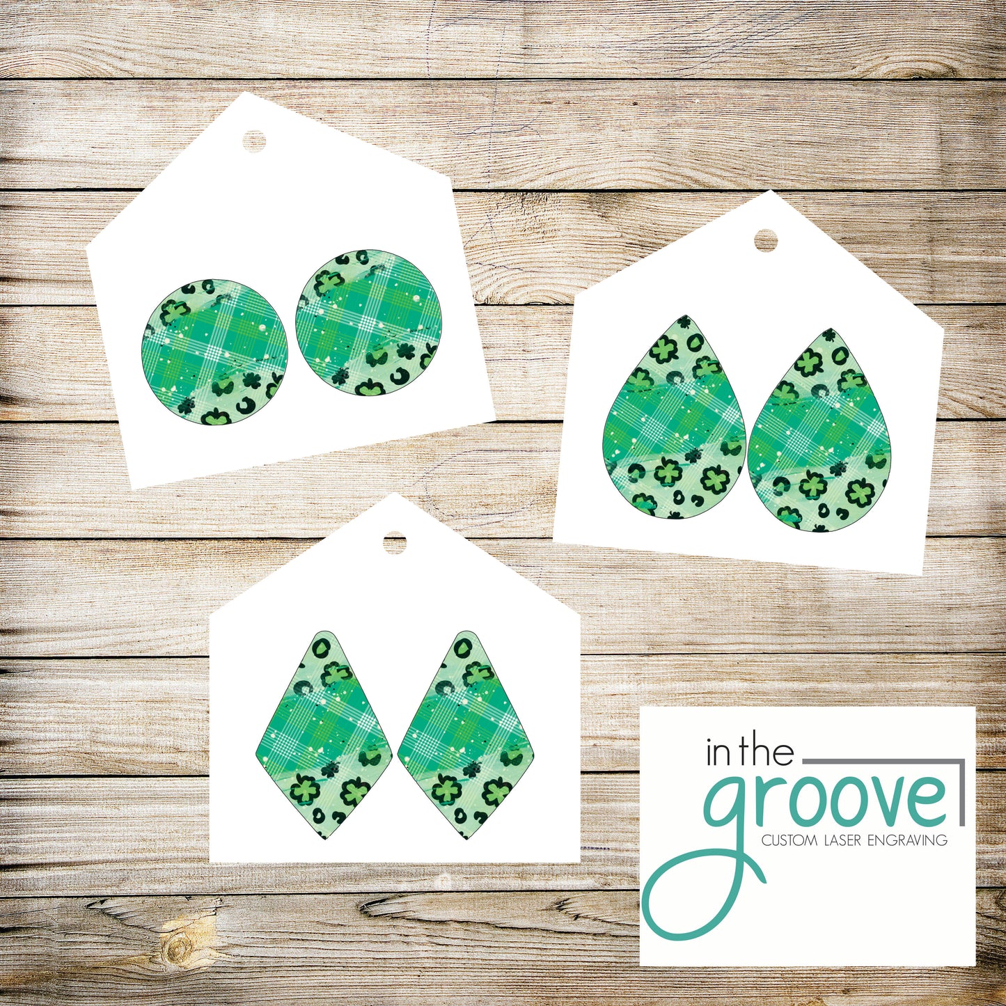 St Patrick's Day Earrings - Irish Green Holiday Jewelry