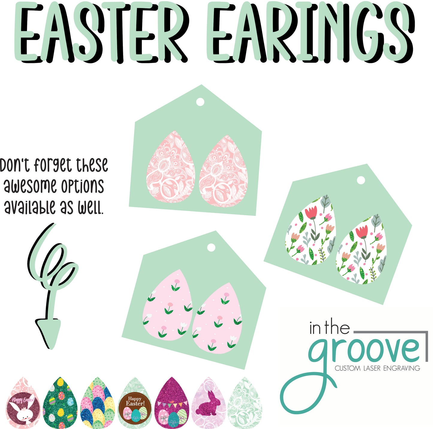 Custom Engraved Earrings - Personalized Jewelry Accessories