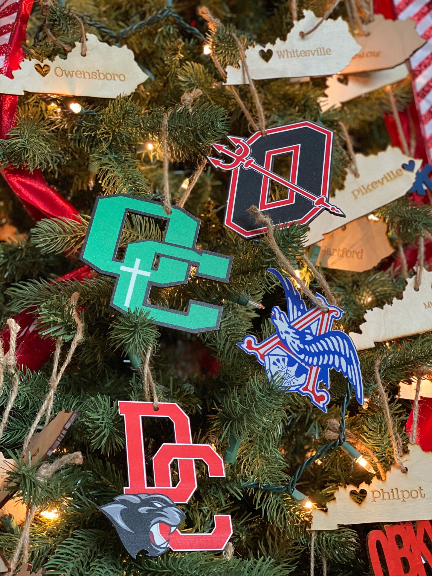 School Spirit Ornaments