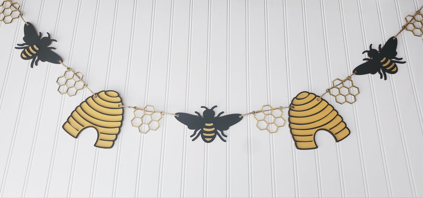 Buzzing bee banner