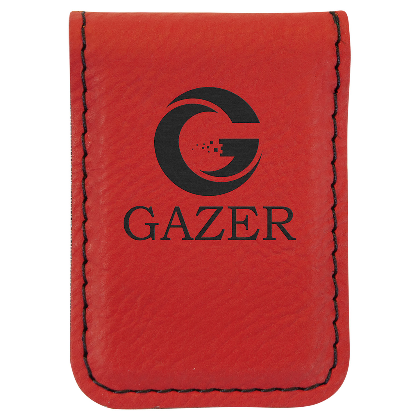 Laserable Leatherette Money Clip 1 3/4" x 2 1/2"