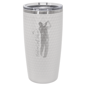 Polar Camel 20 oz. Golf Tumbler with Dimples and Slider Lid