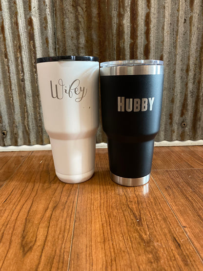 Engraved 30oz. tumbler