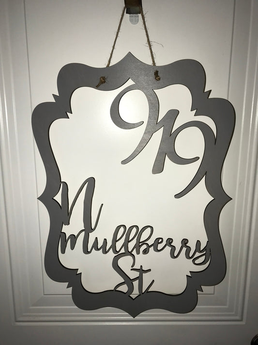 Personalized Address Door Decoration