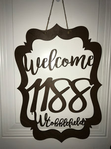 Personalized Address Door Decoration