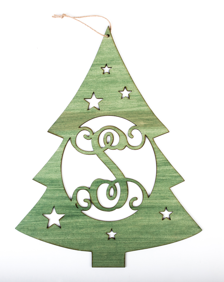 Christmas Tree Monogram