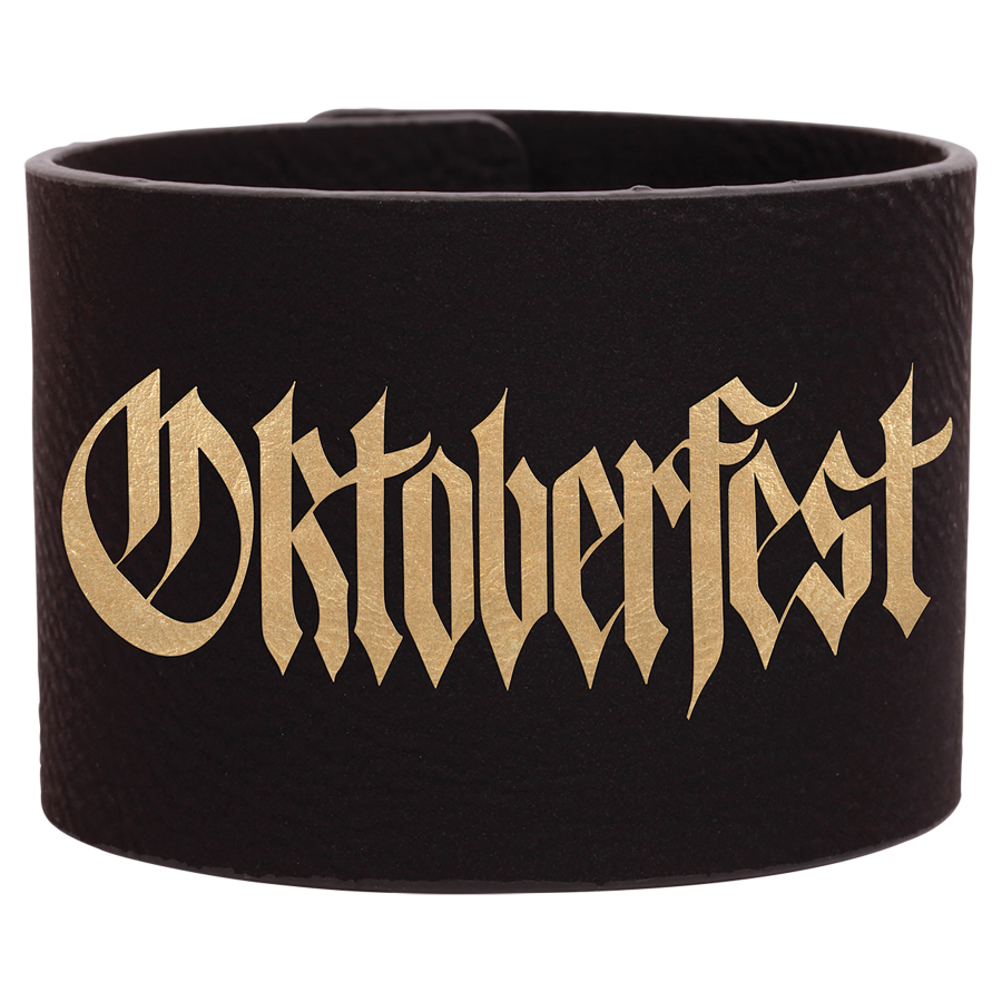 Laserable Leatherette Cuff Bracelet