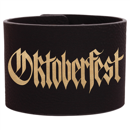 Laserable Leatherette Cuff Bracelet