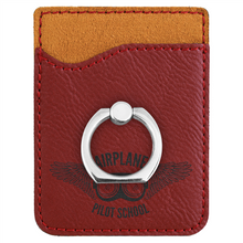 Load image into Gallery viewer, Leatherette Phone Wallet with Ring