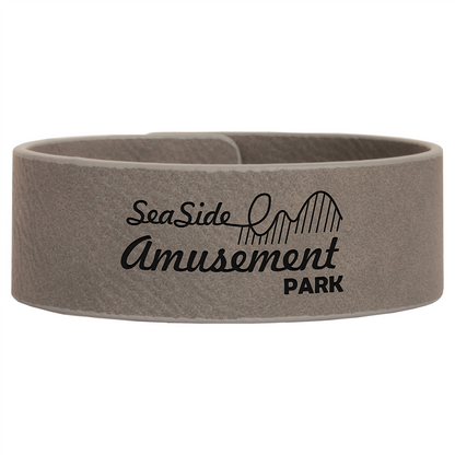 Laserable Leatherette Cuff Bracelet
