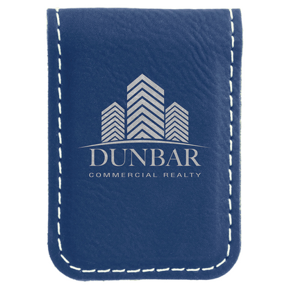 Laserable Leatherette Money Clip 1 3/4" x 2 1/2"