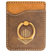 Load image into Gallery viewer, Leatherette Phone Wallet with Ring