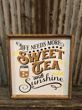 Load image into Gallery viewer, Wooden framed sign 12x12