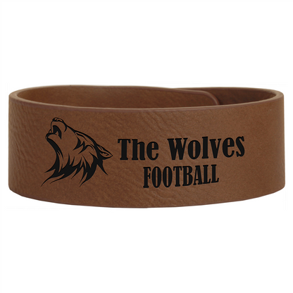 Laserable Leatherette Cuff Bracelet