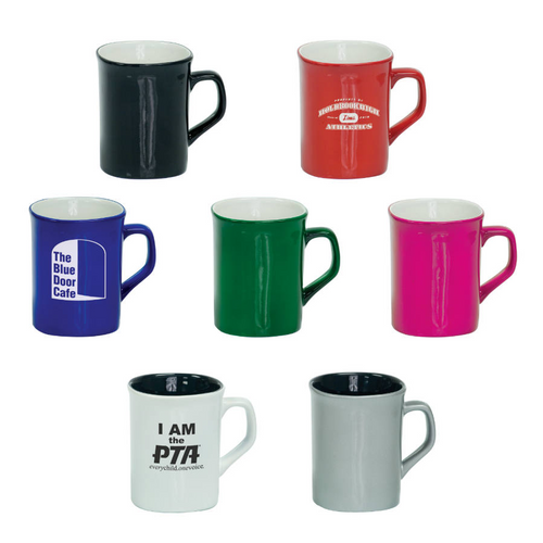 10 oz. Rounded Corner Ceramic LazerMug