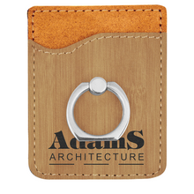 Load image into Gallery viewer, Leatherette Phone Wallet with Ring