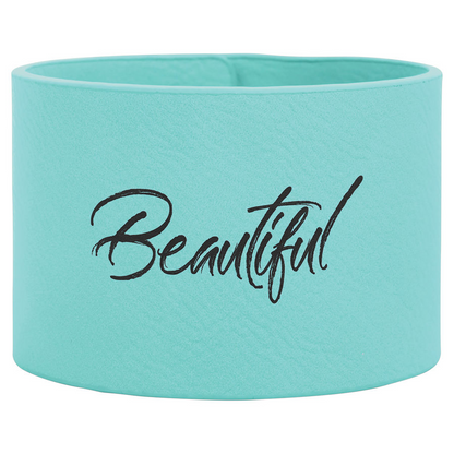 Laserable Leatherette Cuff Bracelet