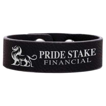 Laserable Leatherette Cuff Bracelet
