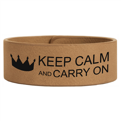 Laserable Leatherette Cuff Bracelet