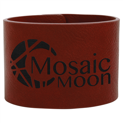Laserable Leatherette Cuff Bracelet