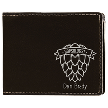 Load image into Gallery viewer, Laserable Leatherette Bi-Fold Wallet w/Flip ID
