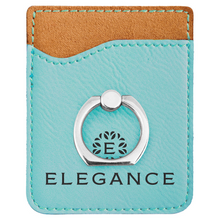 Load image into Gallery viewer, Leatherette Phone Wallet with Ring