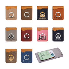 Load image into Gallery viewer, Leatherette Phone Wallet with Ring